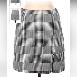 NWT Rachel Zoe Houndstooth Slit Skirt